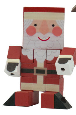 Holiday Wooden Fidget - Santa