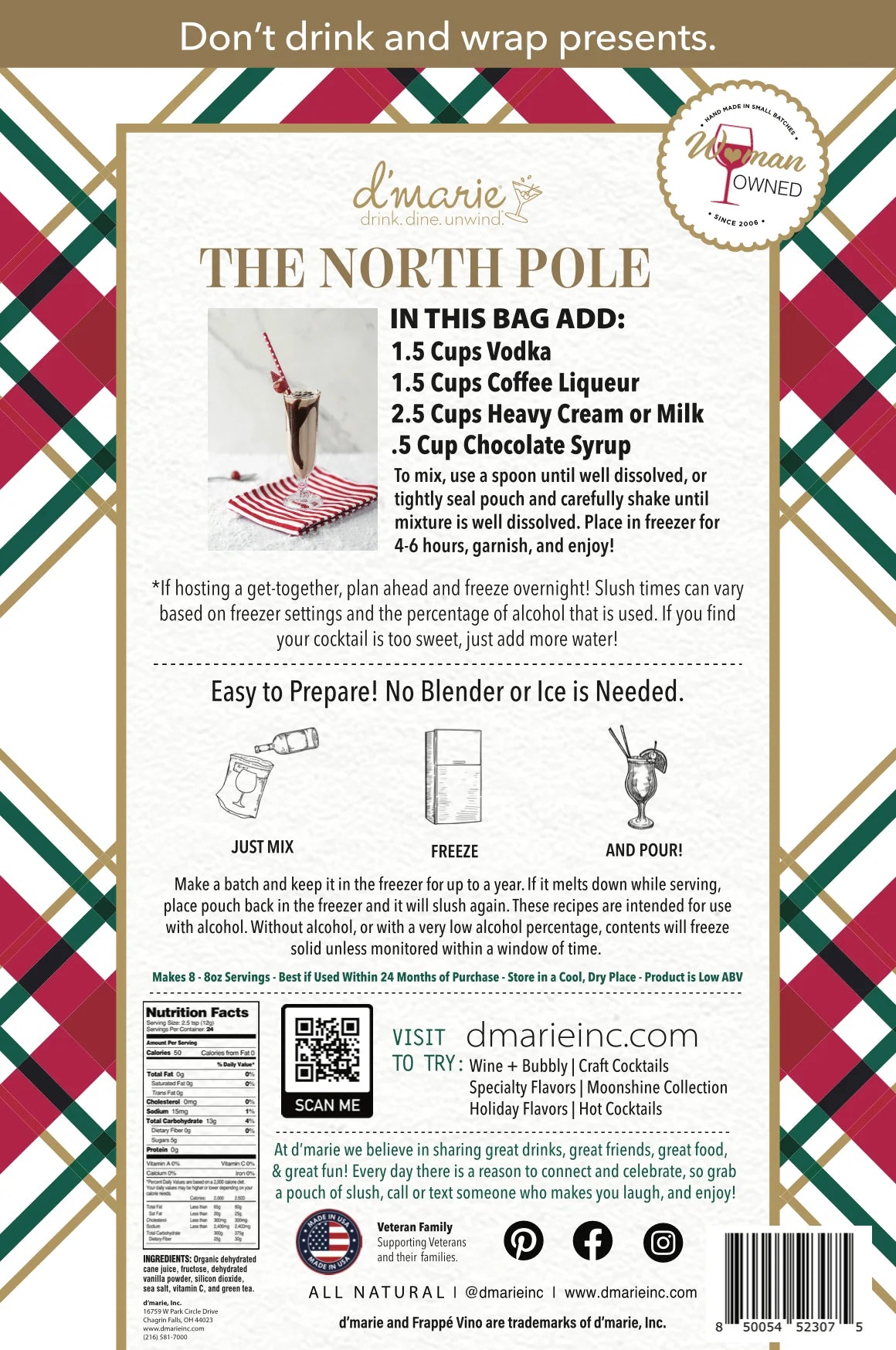 The North Pole Craft Cocktail Slush Mix