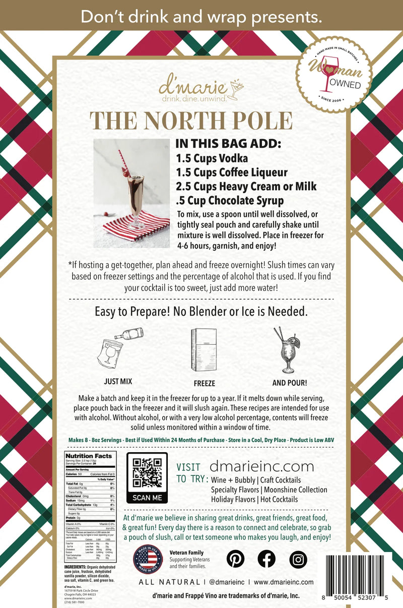 The North Pole Craft Cocktail Slush Mix