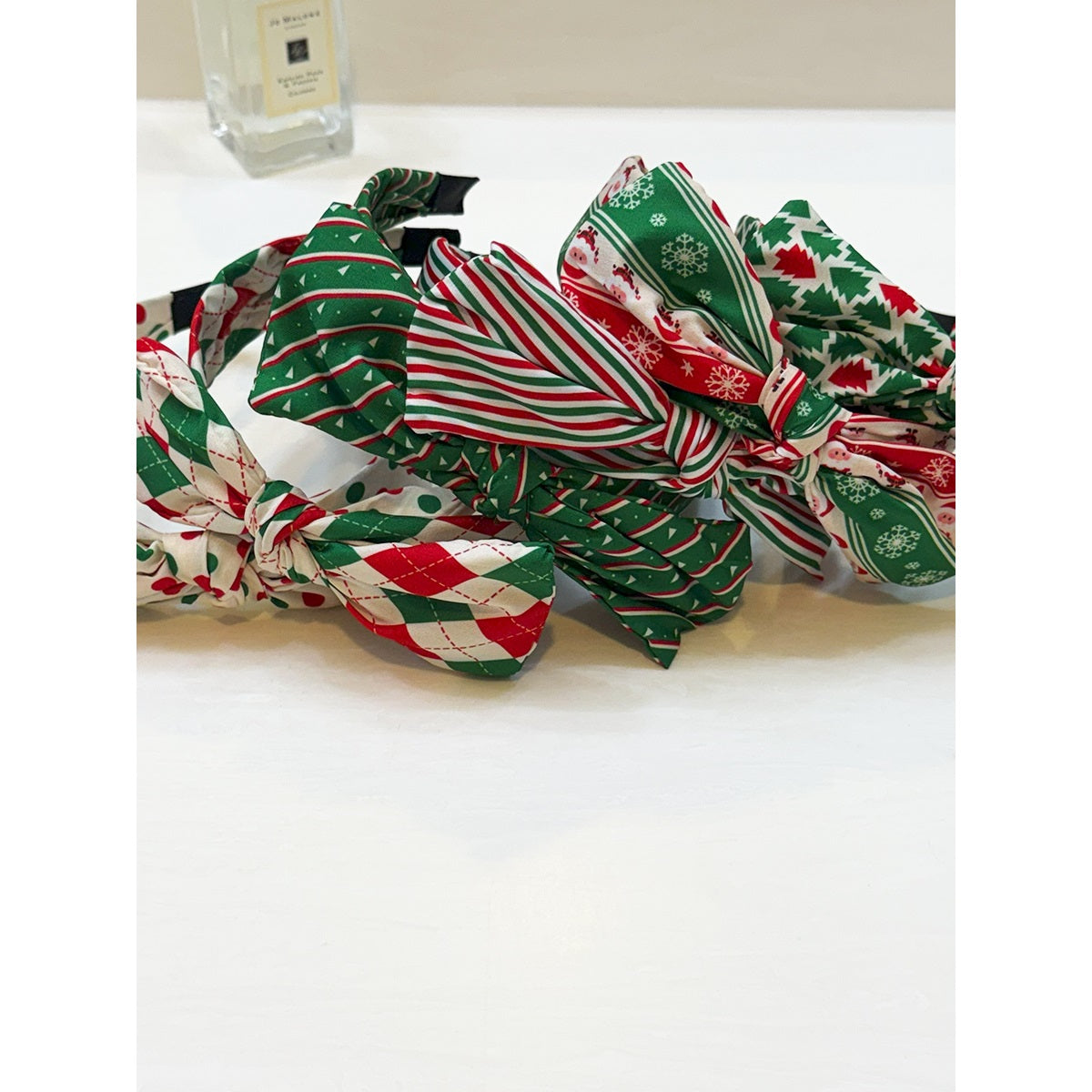 Christmas Bow Headband - Mystery Print