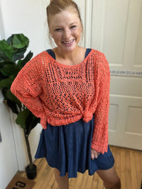 Tangerine Knit Sweater