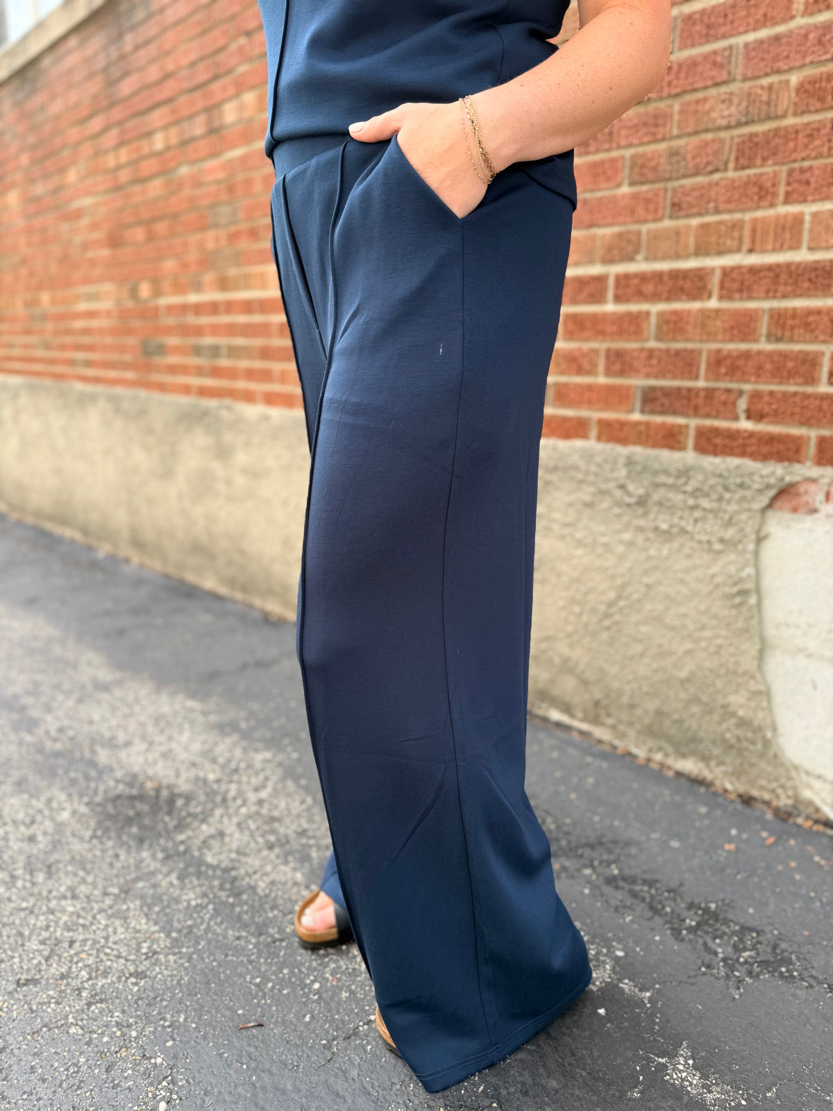 Navy Muse Pants