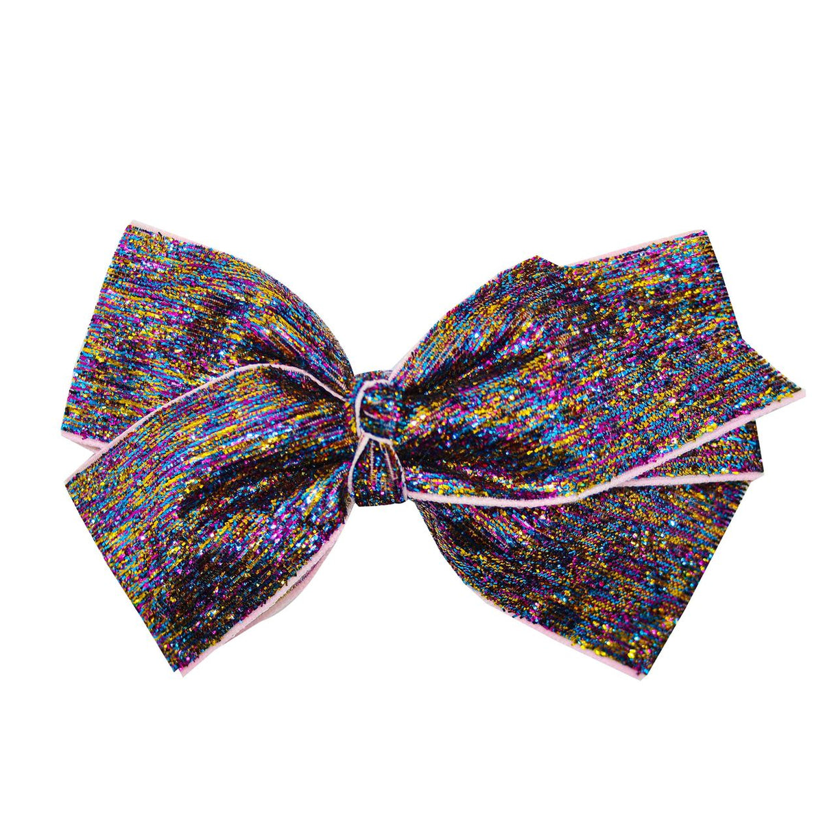 No Shed Glitter Bow - Rainbow