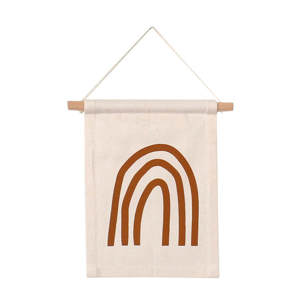 Rust Rainbow Canvas Hang Sign*