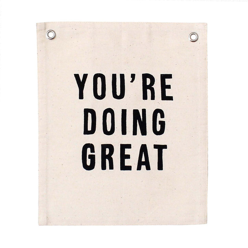 You're Doing Great Canvas Banner