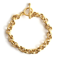 Chunky Gold Charm Bracelet