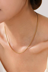 Simple Gold Chain Necklace