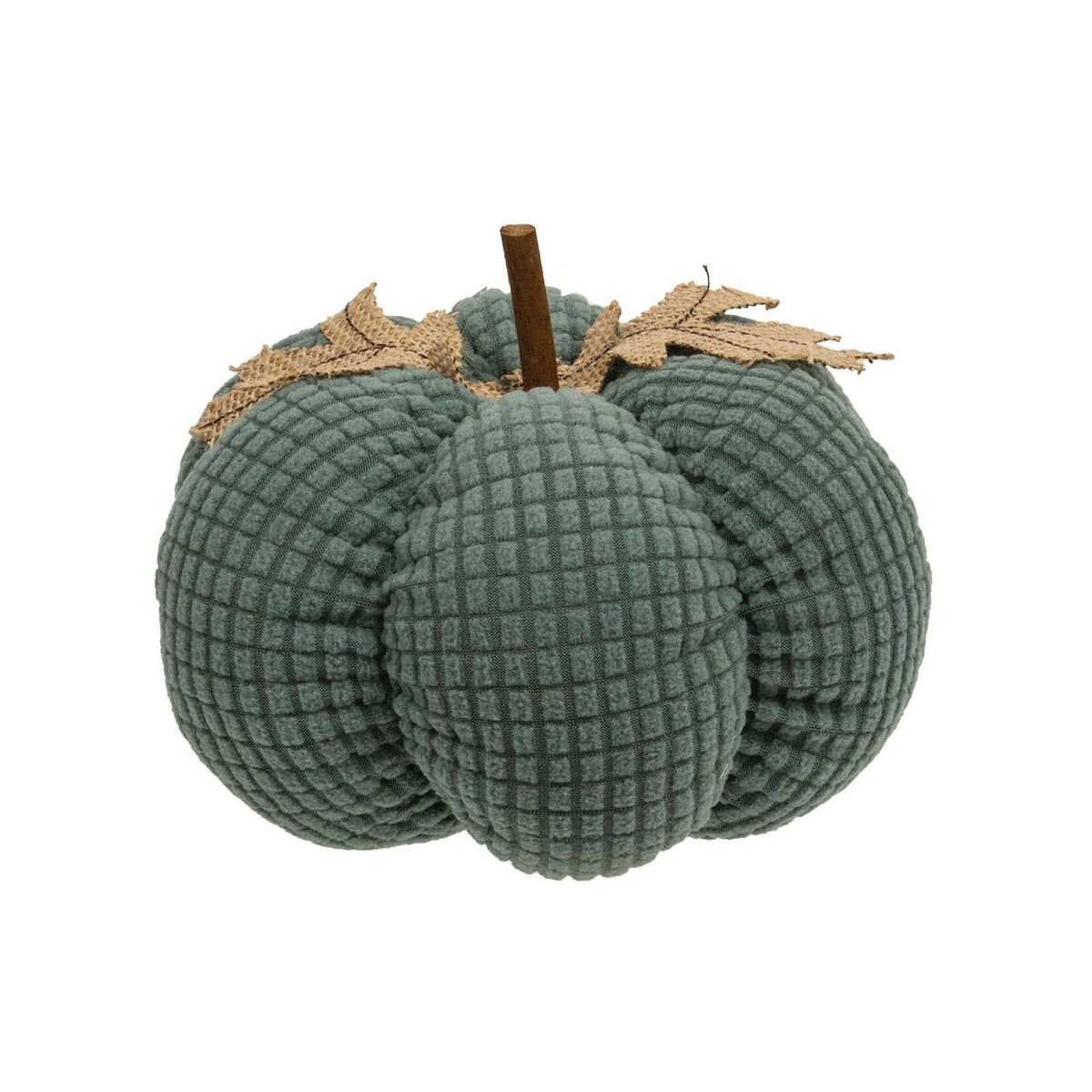 Teal Waffle Weave Plush Pumpkin- 2 Sizes