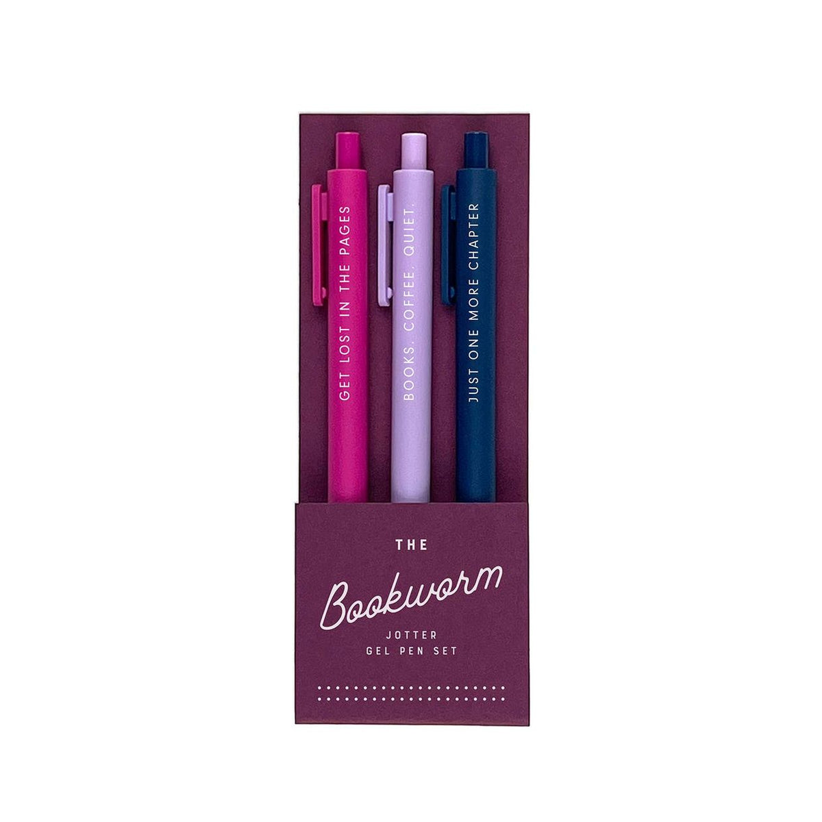 Bookworm Jotter Gel Pen: Set of 3