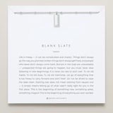 Blank Slate Necklace - Silver