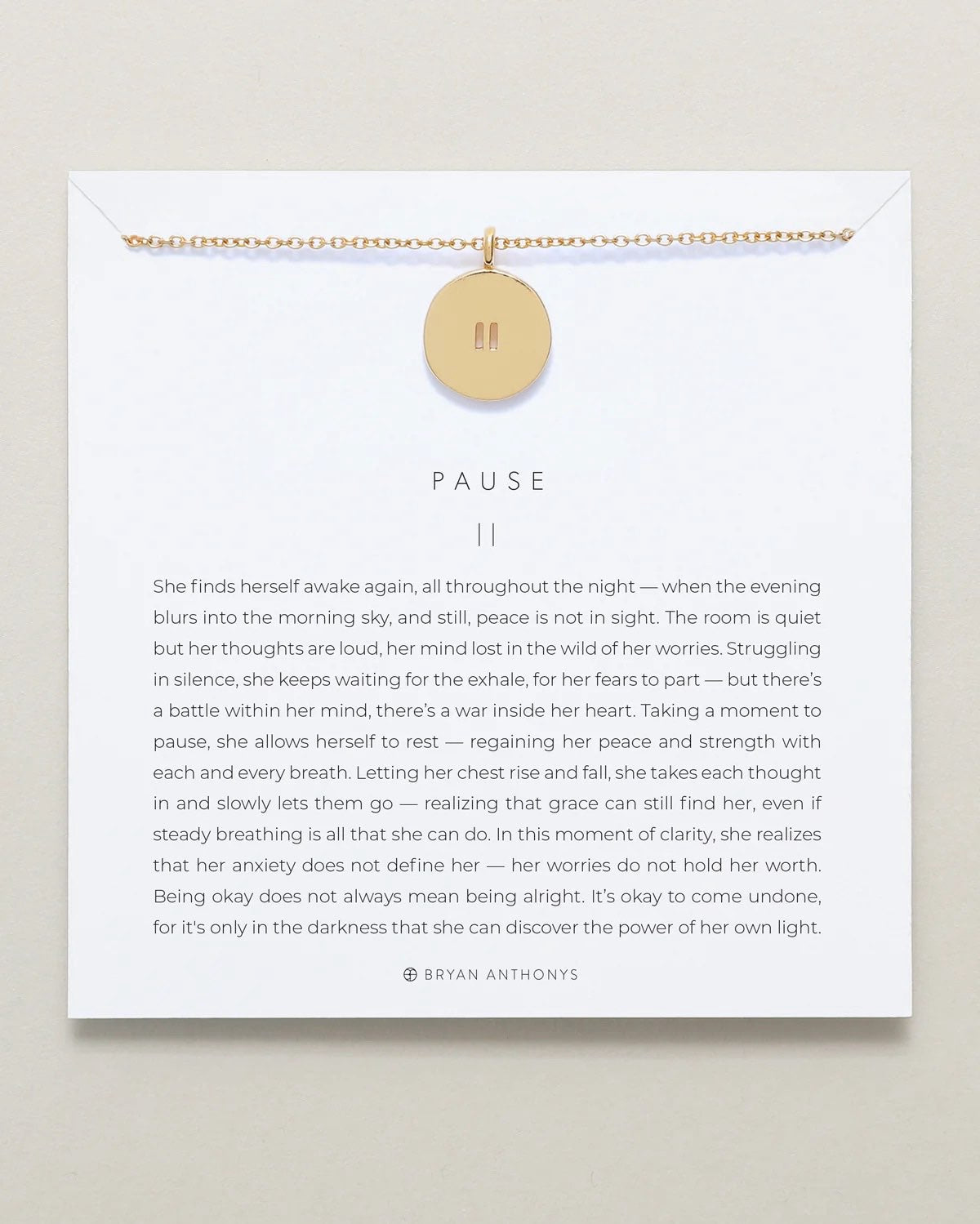 Pause Necklace