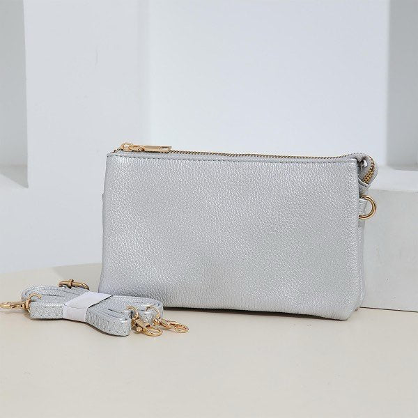 Crossbody Silver Envelope Purse