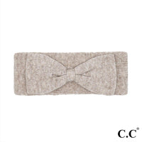 Taupe Bow Knit Headband