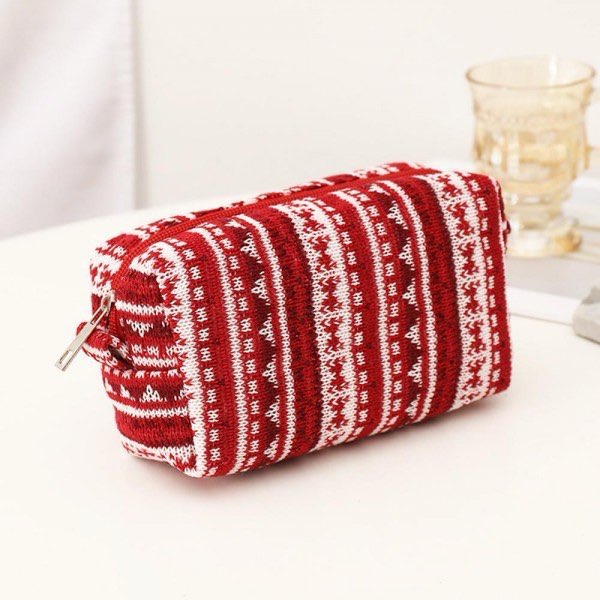 Red Sweater Makeup Bag