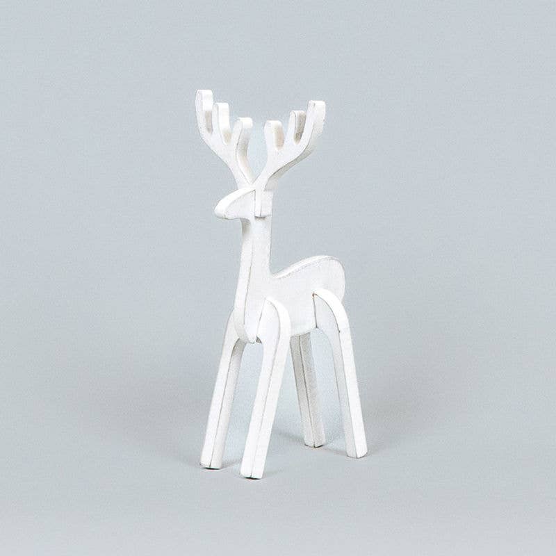 Wood Reindeer Christmas Decor