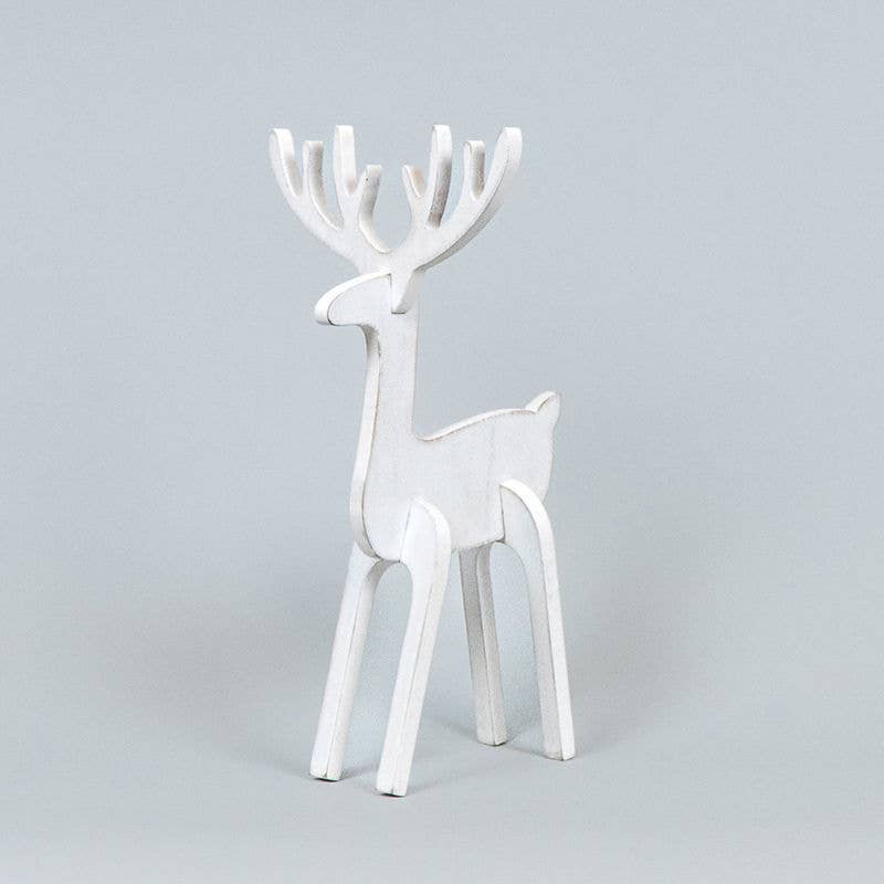 Wood Reindeer Decor - Large