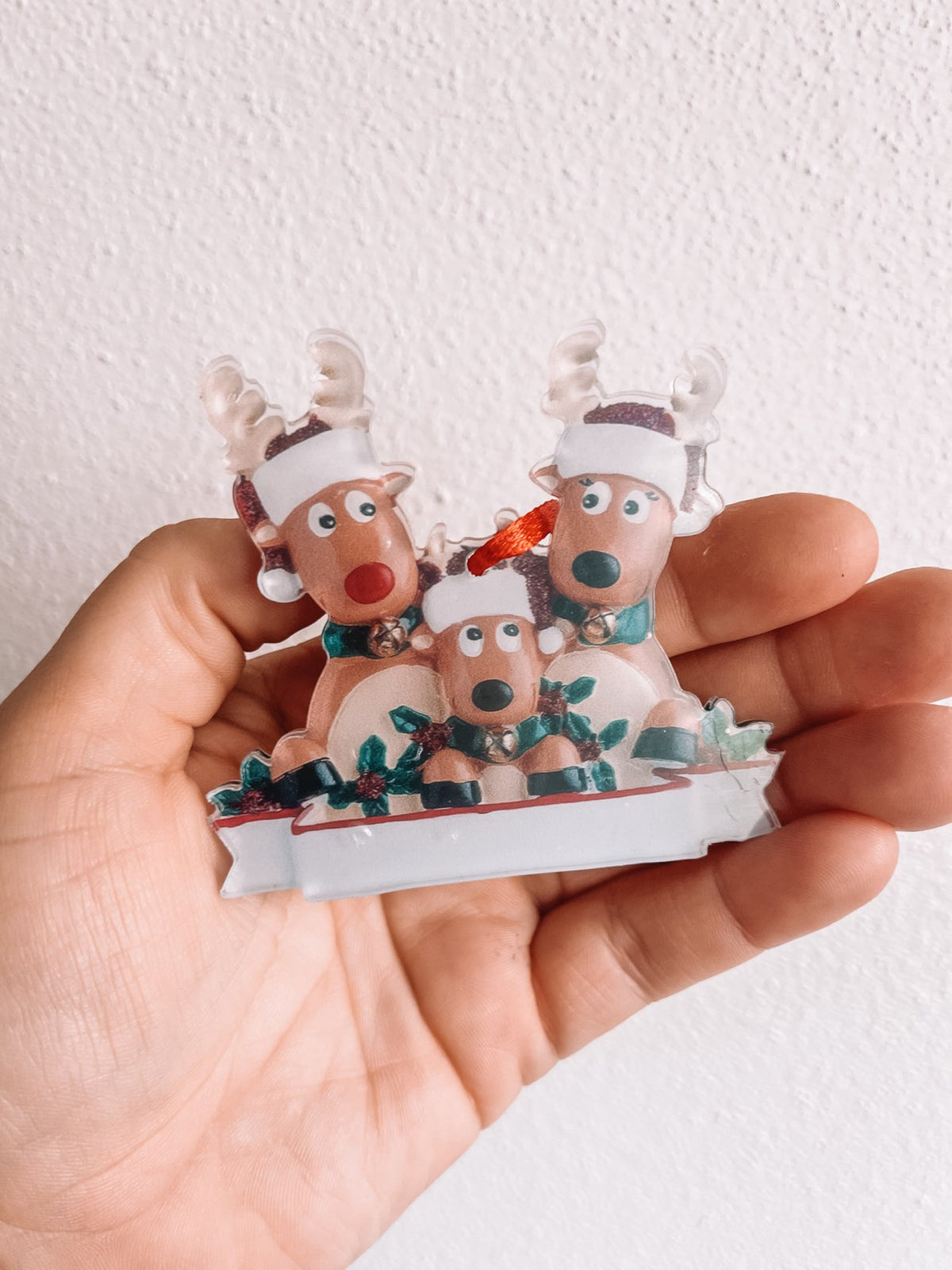 Reindeer Family of 3 Ornament