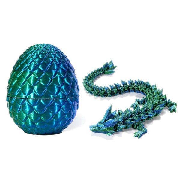 Dragon Scale Egg Fidget Toy - Green/Blue