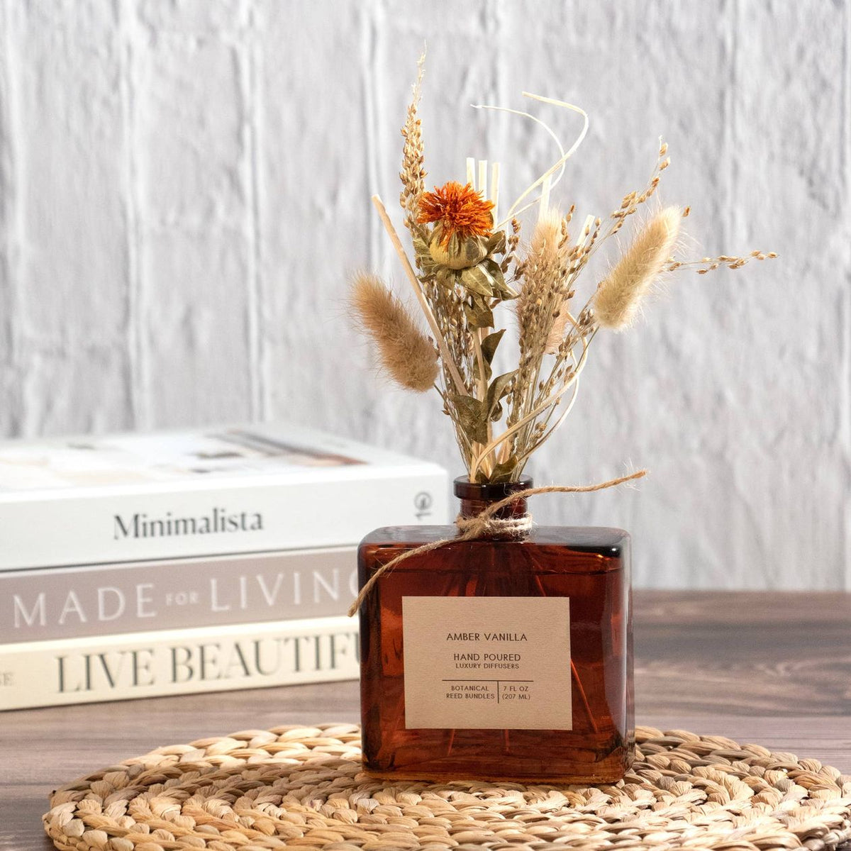 Amber Vanilla Bouquet Reed Diffuser