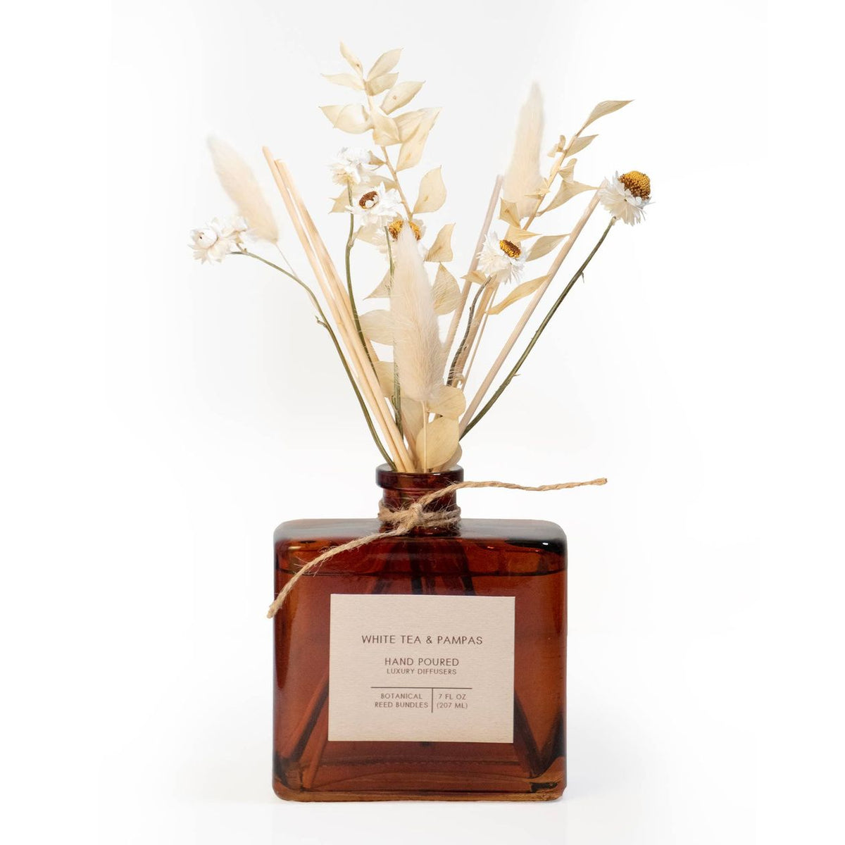 White Tea Pampas Bouquet Reed Diffuser