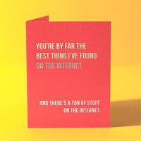 Best Thing On the Internet Greeting Card