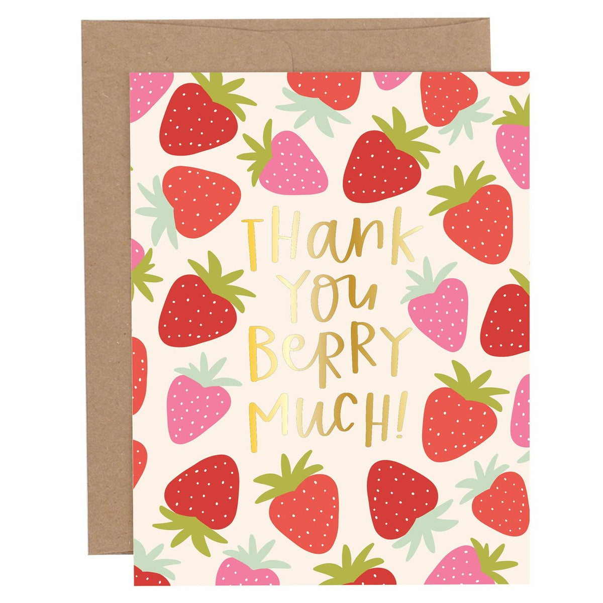 Thank You Berry Much Greeting Card