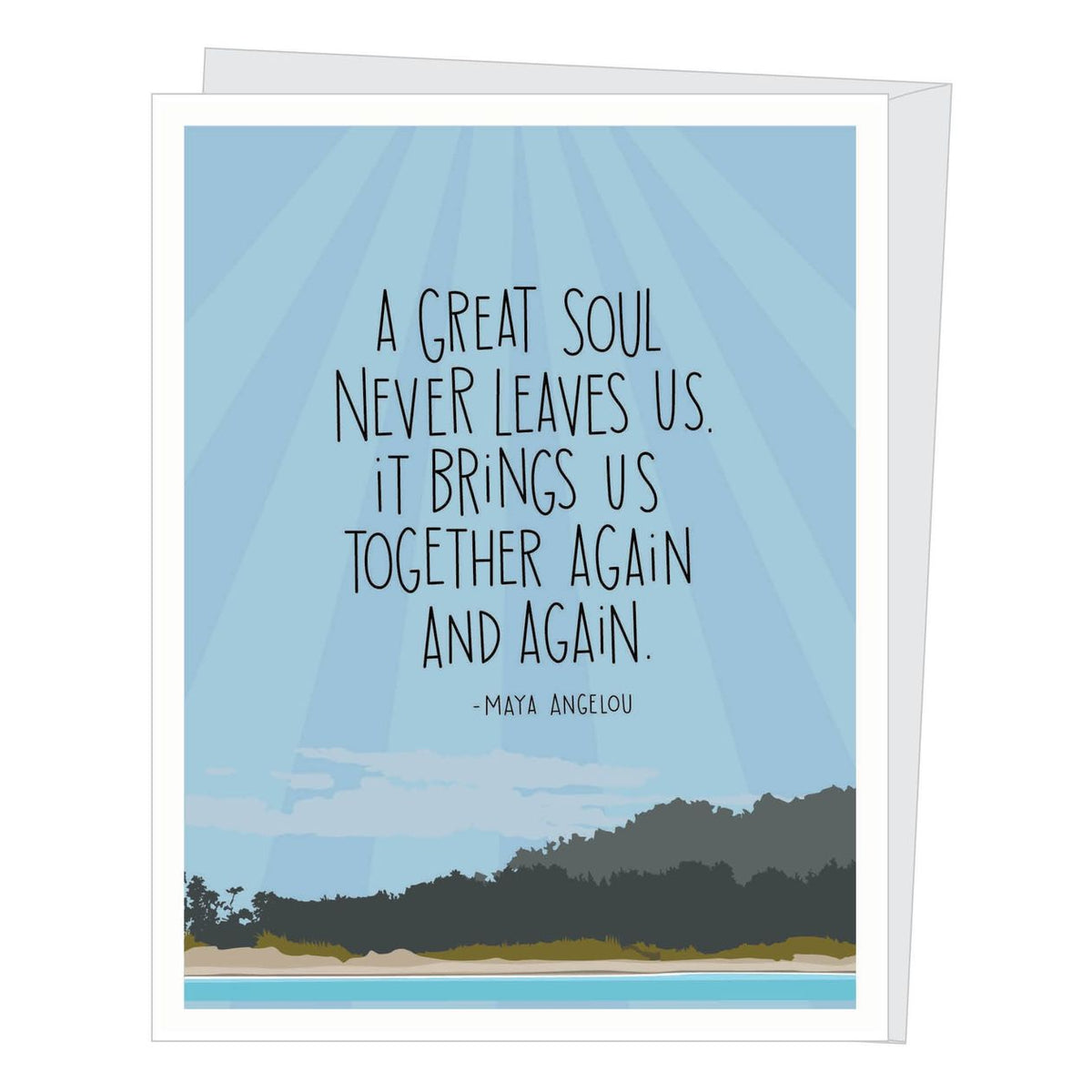 Maya Angelou Quote Sympathy Greeting Card