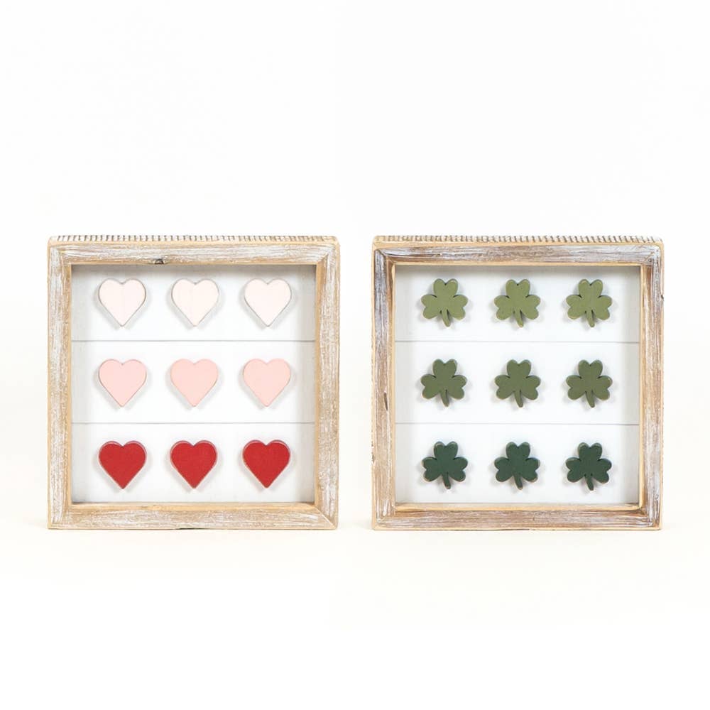 Love & Luck Double Sided Wooden Sign