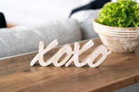 XOXO Cutout Wooden Decor