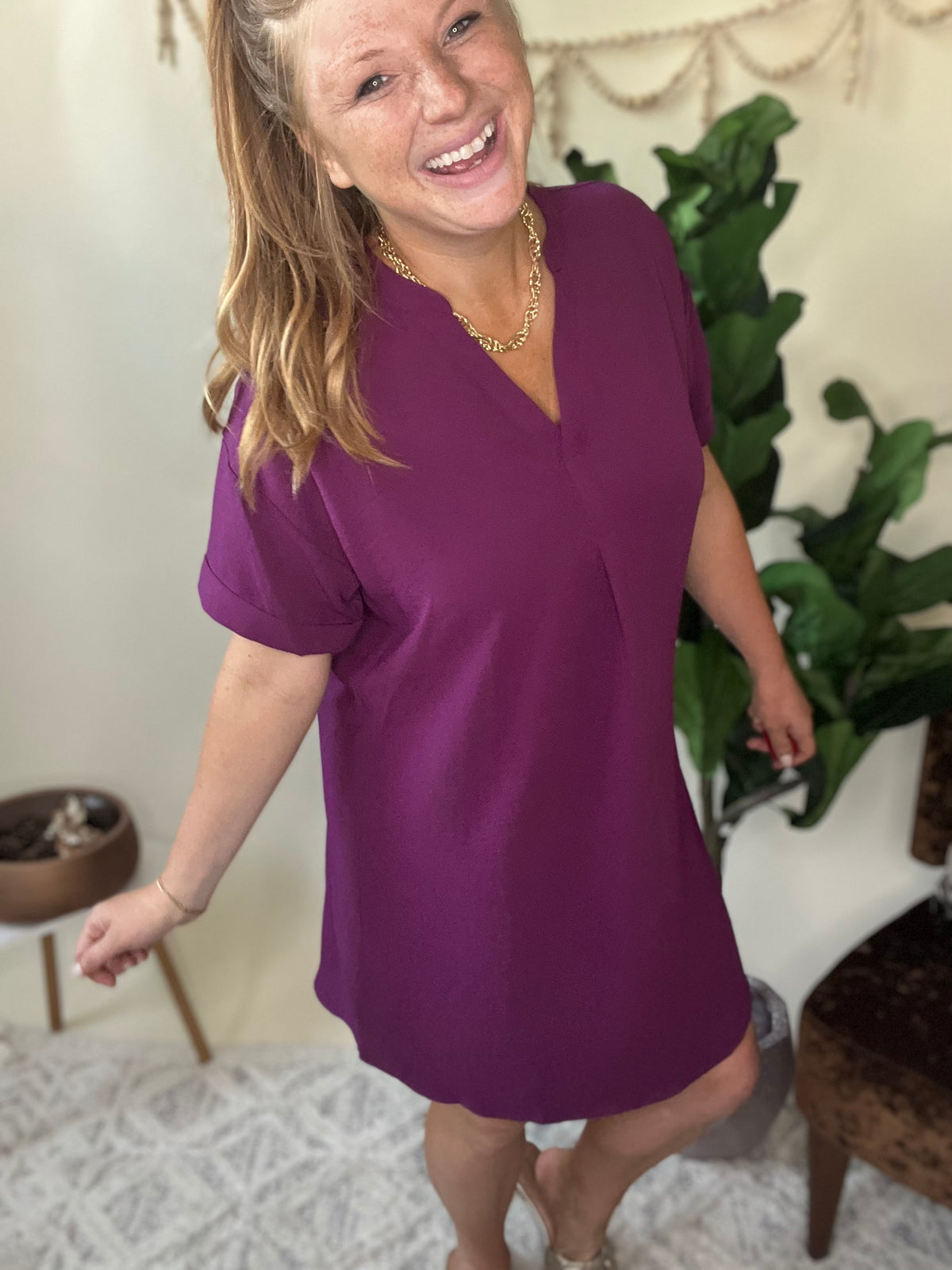 Plum Passion Lightweight Dress