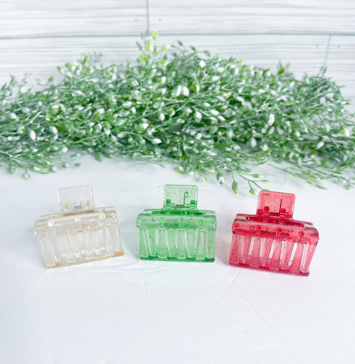 Holiday Claw Clips - Pack of 3