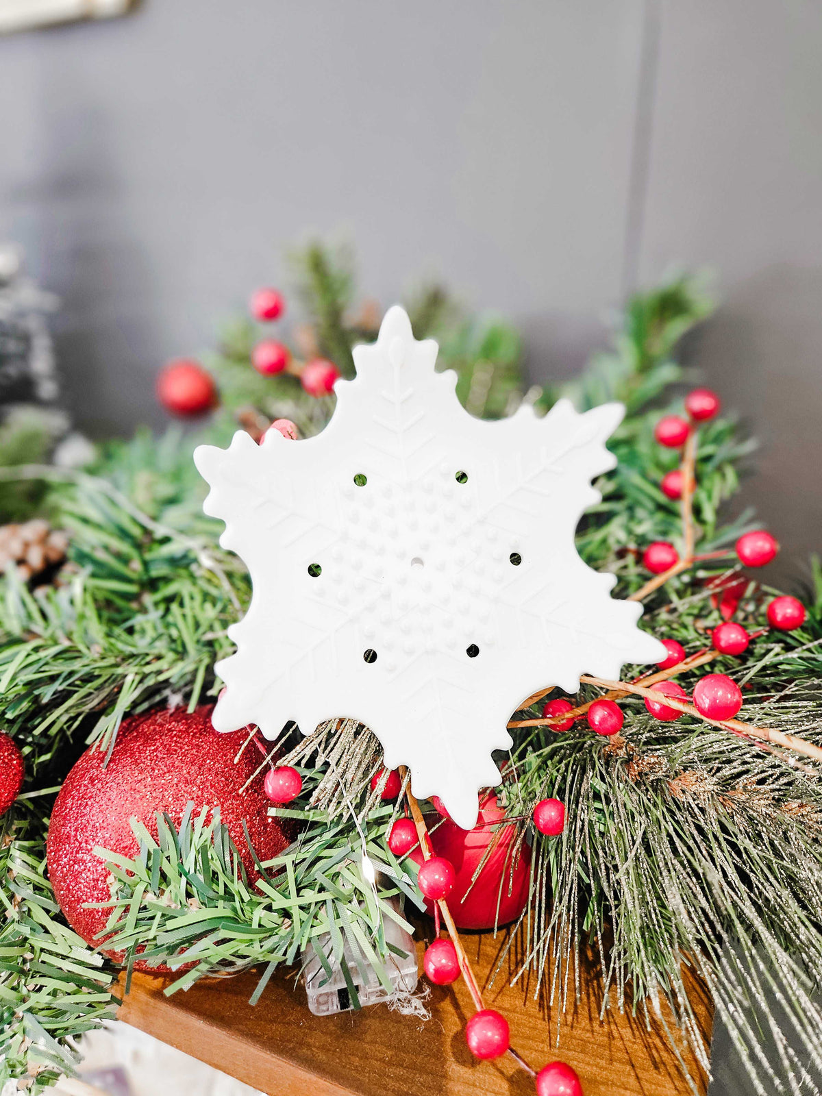 White Snowflake Shower Steamer Tray