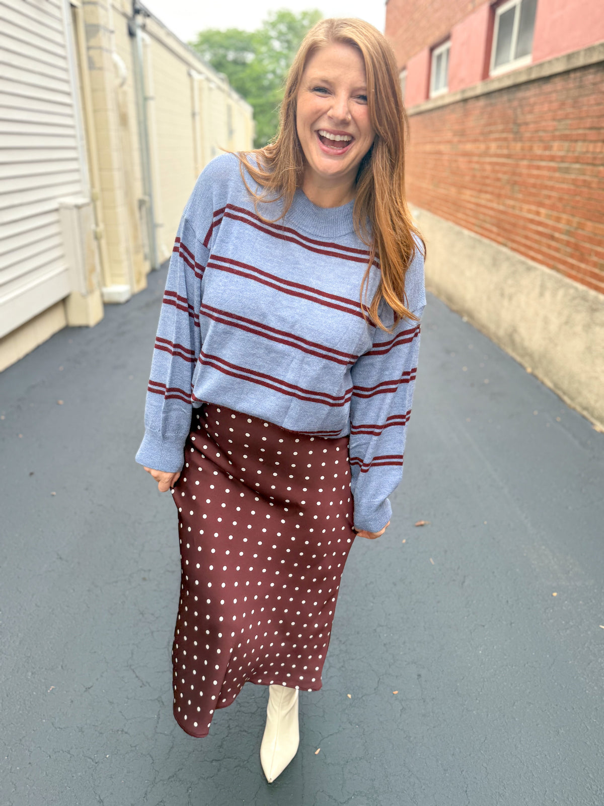Merlot Stripe Sweater