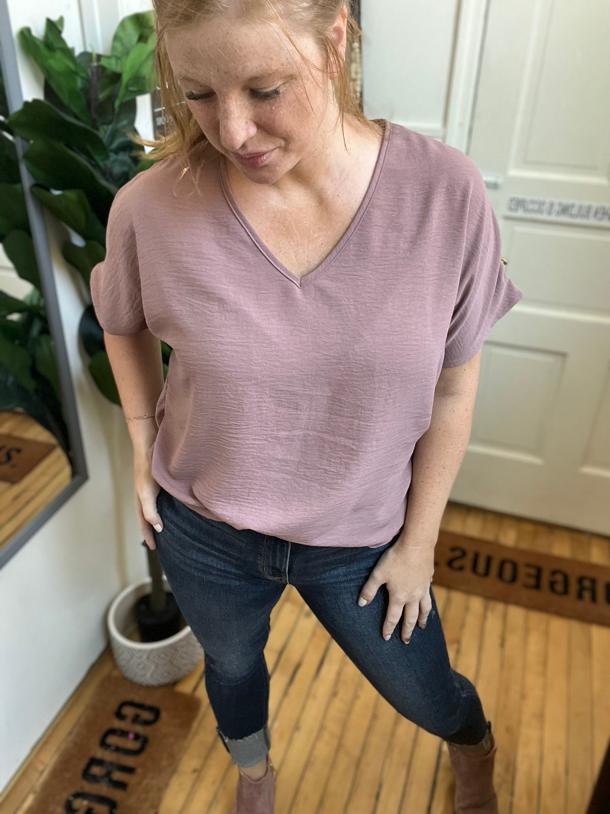 Blushing Comfort Blouse