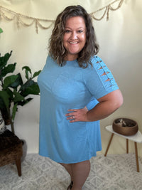 Blue Seas Swing Dress