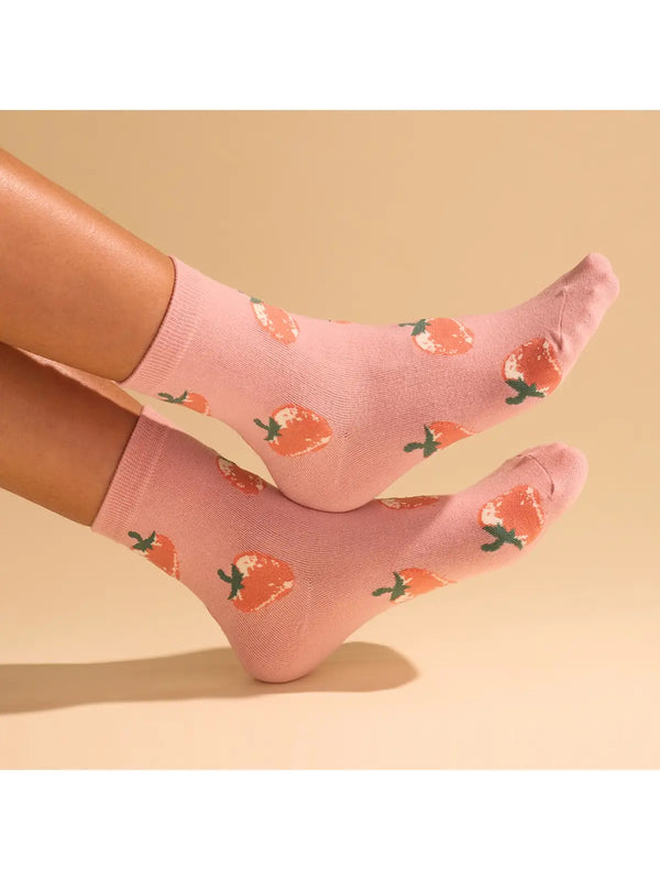 Strawberry Crew Sock