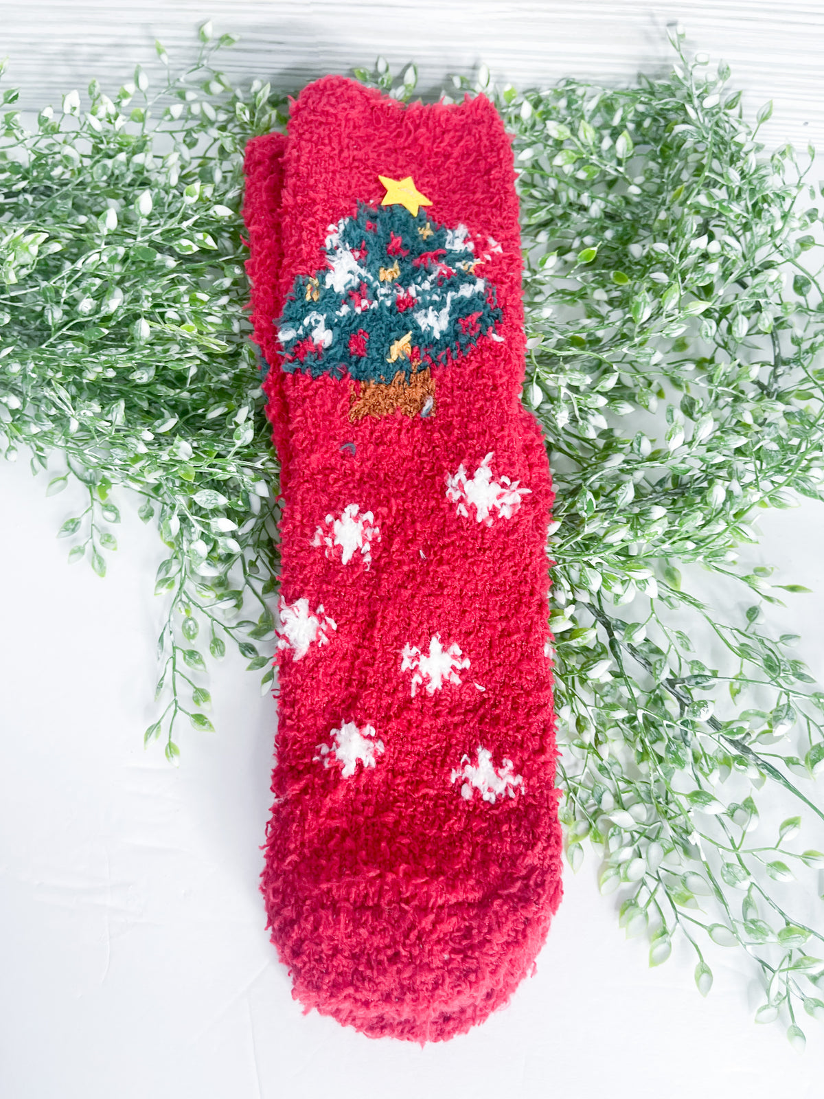 Fuzzy Holiday Socks