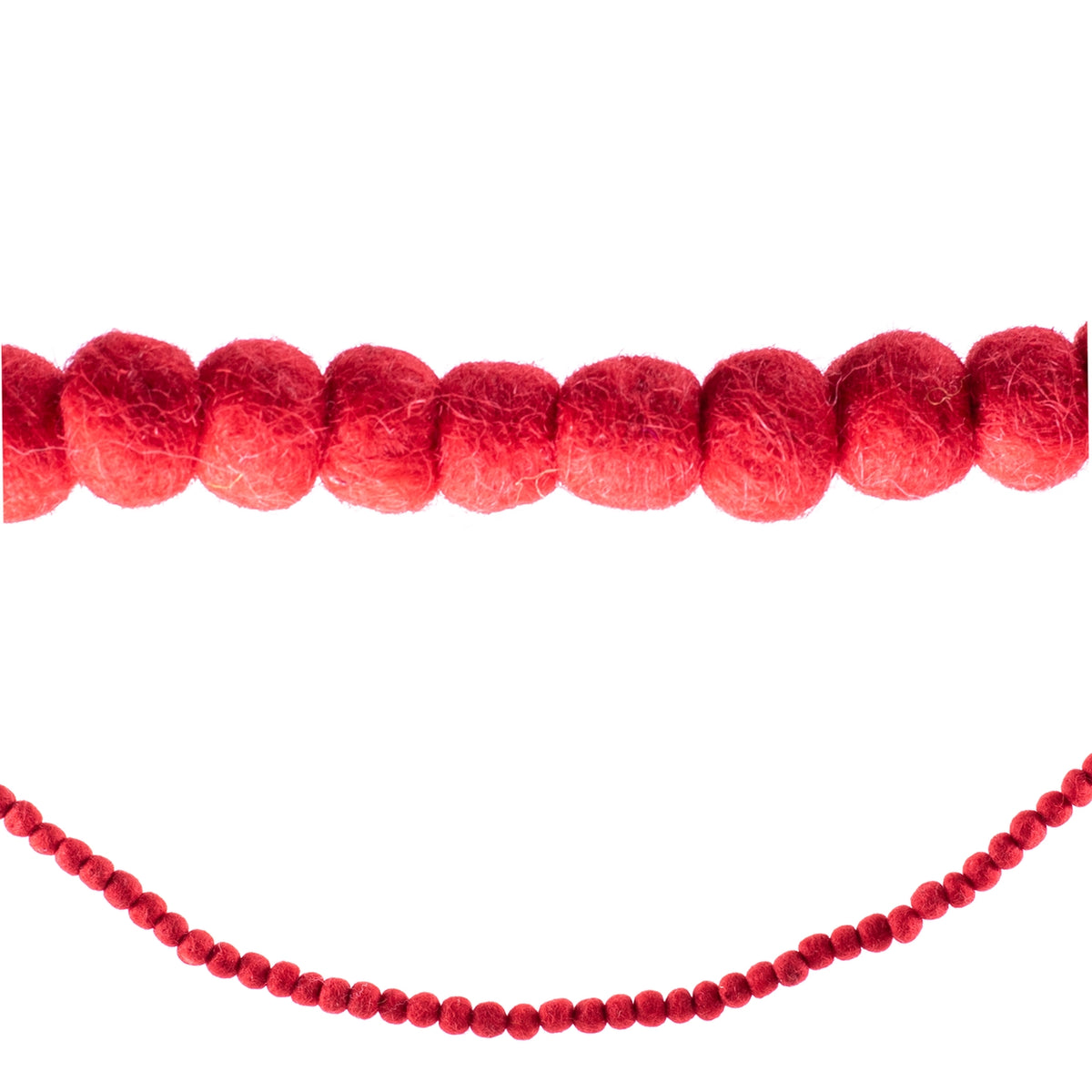 Mini Pom Red Garland