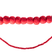 Mini Pom Red Garland