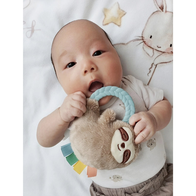 Itzy Ritzy Rattle Pal™ Plush Rattle Pal with Teether - Sloth