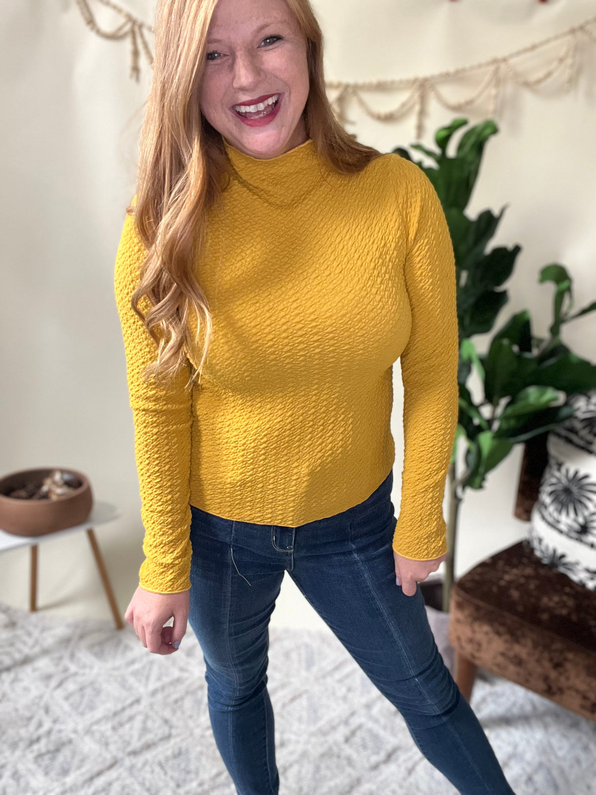 Golden Days Textured Top