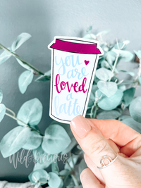 Loved a Latte Sticker