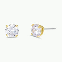 Crystal Gold Stud Earring