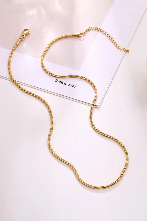 Simple Gold Chain Necklace