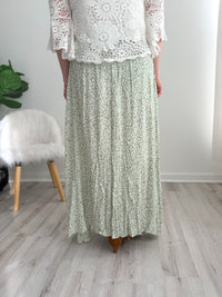 Sage Meadow Slit Maxi Skirt