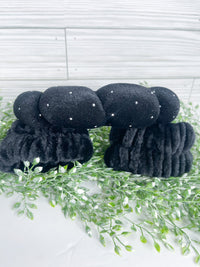 Black Glitter Spa Headband Kit