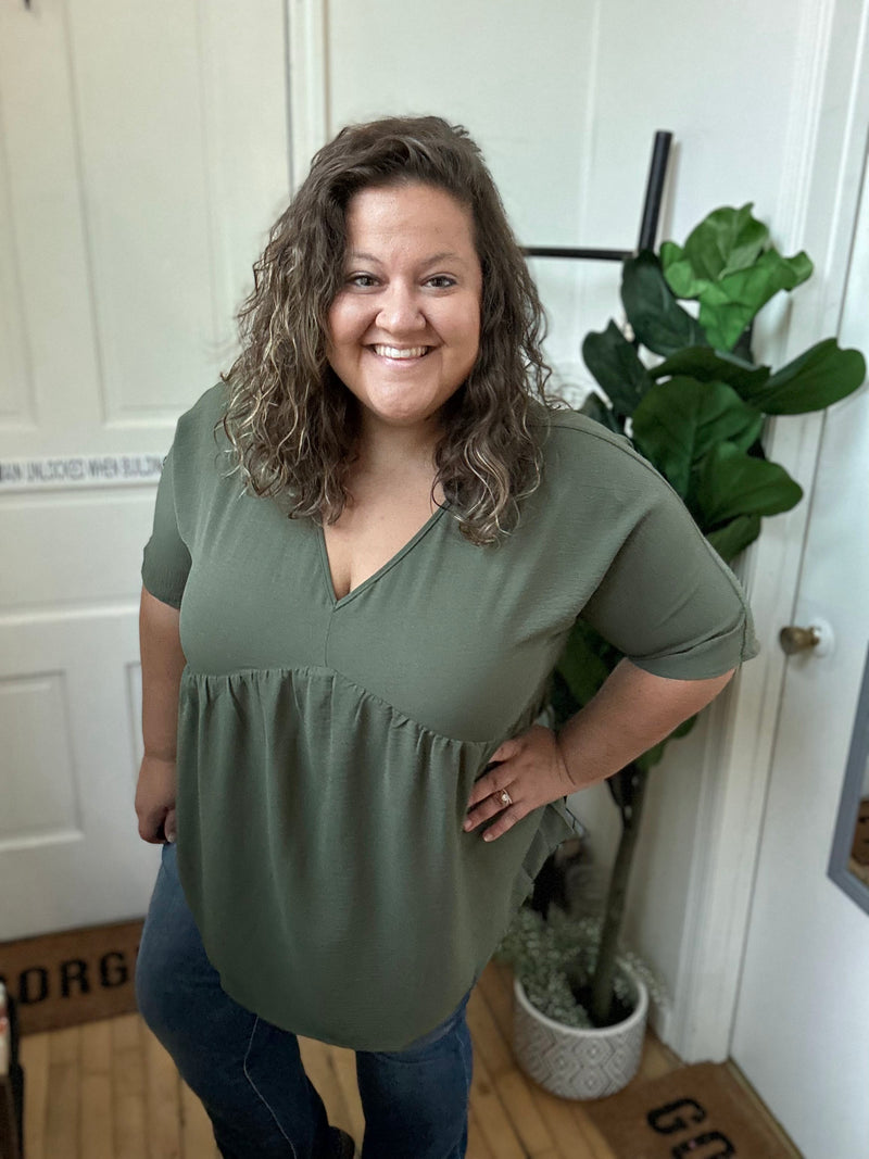 Woodland Whisper Babydoll Top