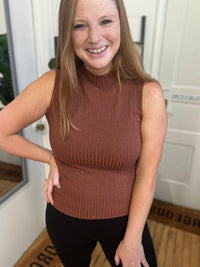 Cinnamon Swirl High Neck Tank