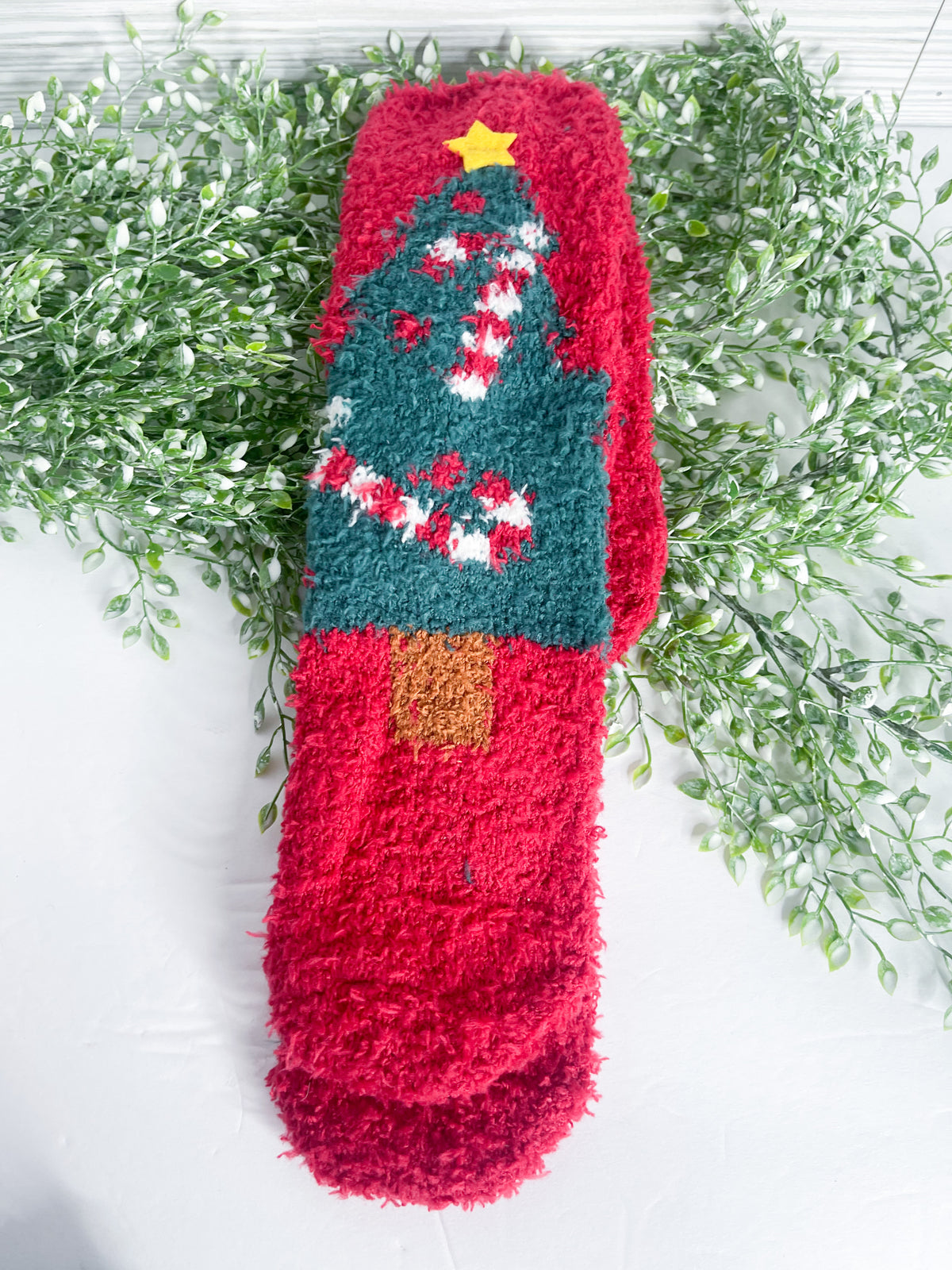 Fuzzy Holiday Socks