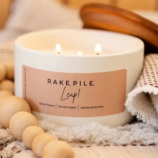 Rake, Pile, Leap 10 oz Candle